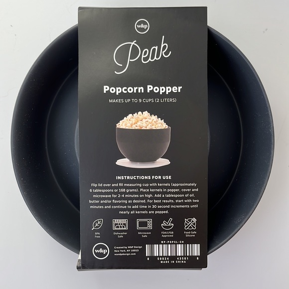 W & P DESIGN Microwave Silicone Popcorn Popper - Picture 2 of 5